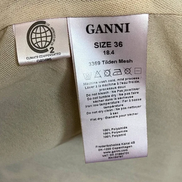 Ganni Animal Print Mesh Mini Wrap Dress Size Small 36 - Picture 12 of 15